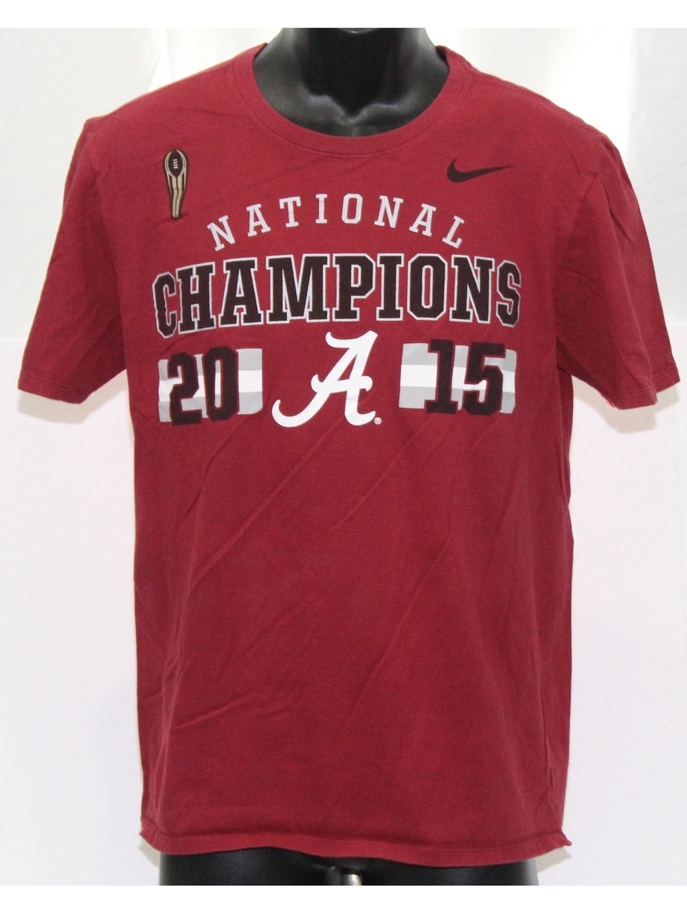 Nike Tee Alabama Crimson Tide Football 2015 National Champions T Shirt Medium